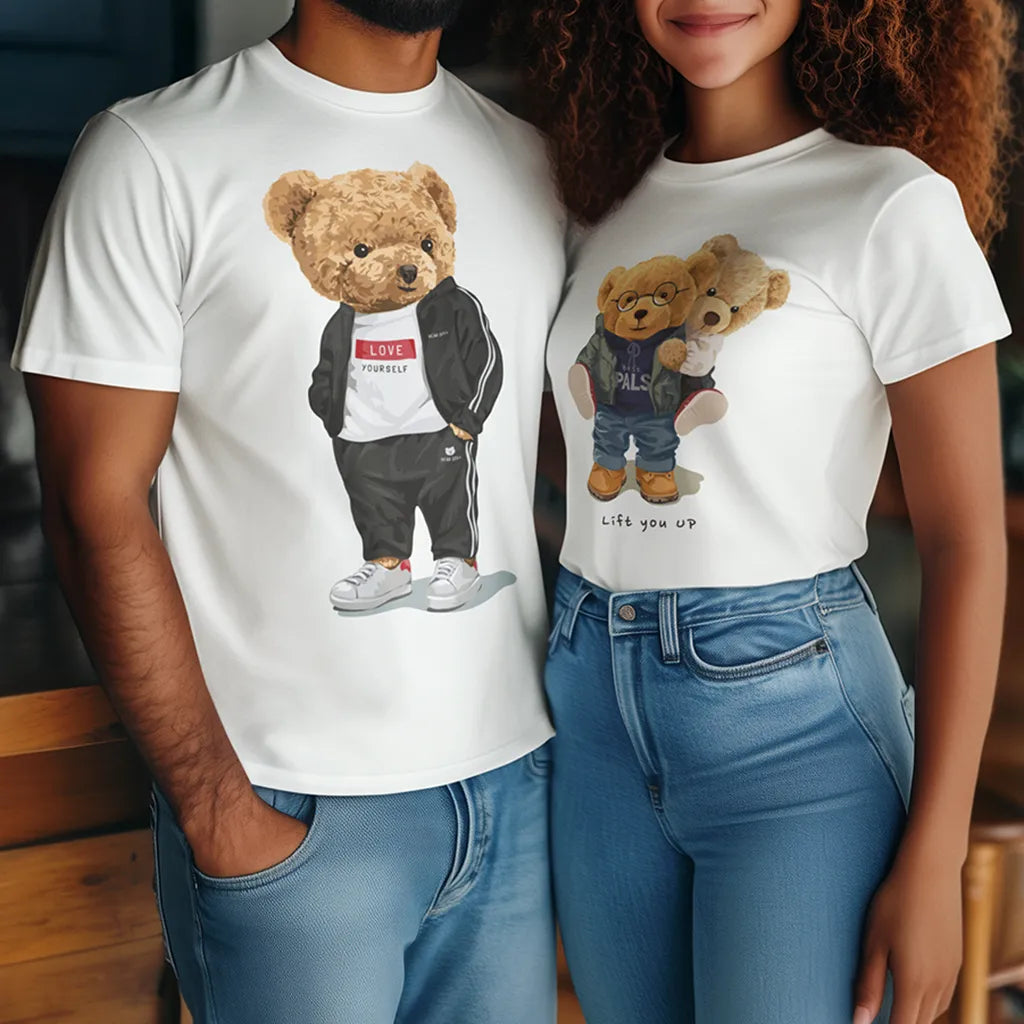 Χαριτωμένα μπλουζάκια και φούτερ με αρκουδάκια σχέδια teddy bear – print-on-demand & custom επιλογές