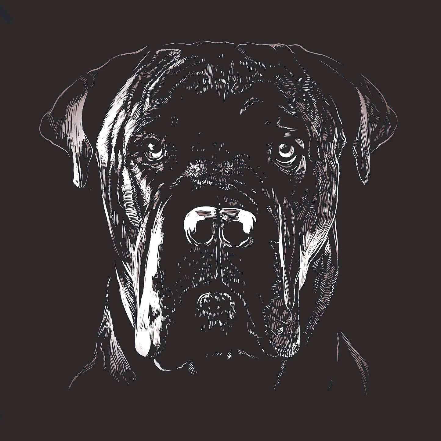 Italian Cane Corso Head Portrait T-Shirt Collection