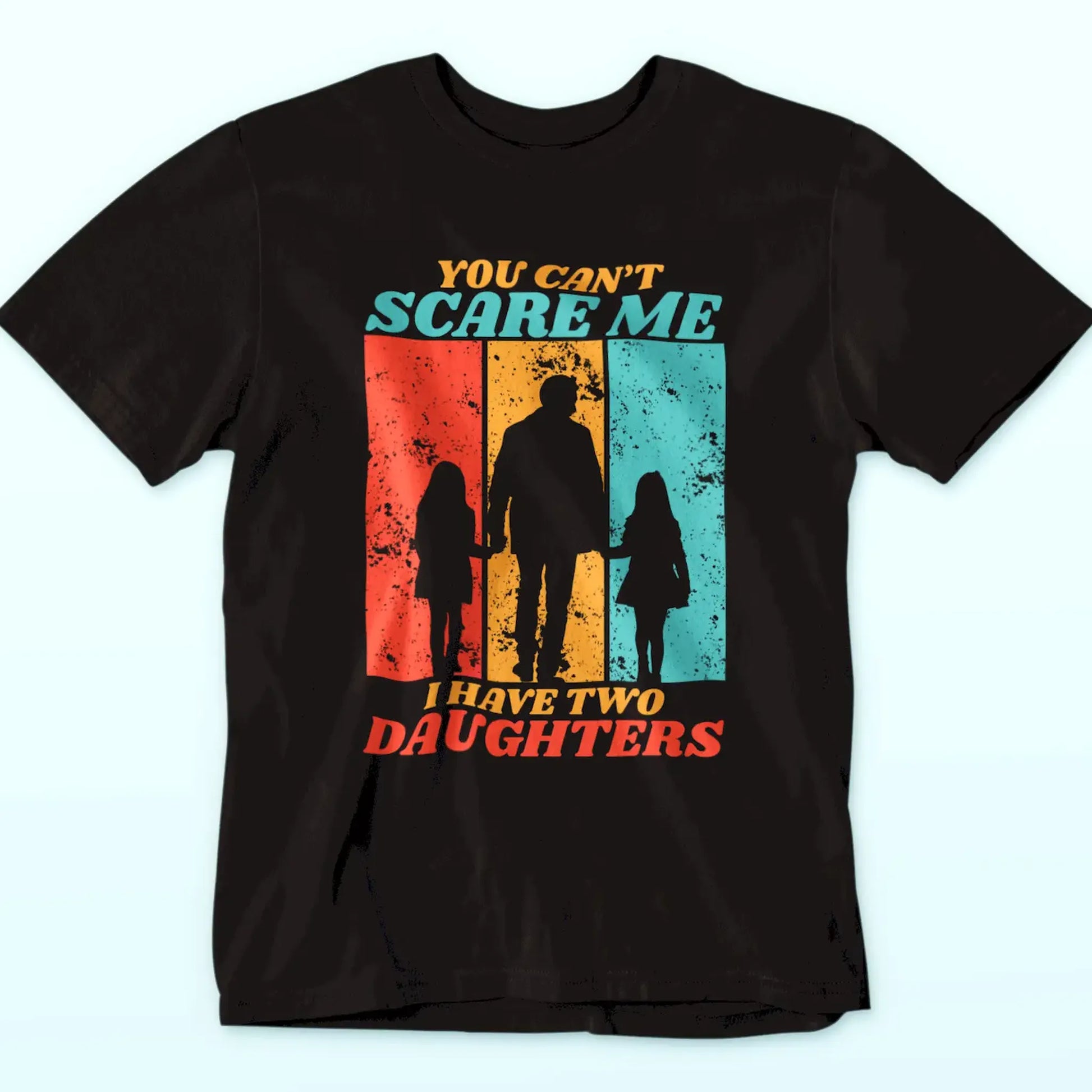 Black Urban-style shirt with a striking quote, blending humor and streetwear vibes / Μαύρο κοντομάνικο μπλουζάκι με αστείο μήνυμα και αστική αισθητική, τέλειο για δυναμικούς πατέρες