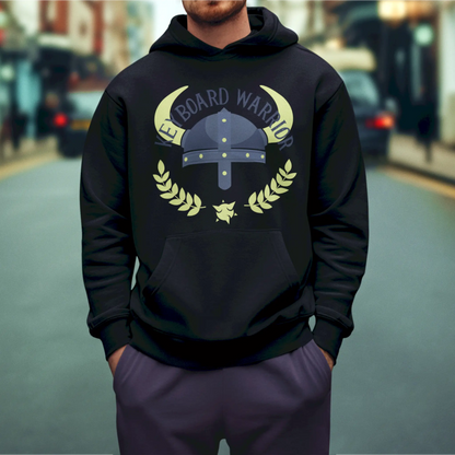 Black hoodie with premium keyboard warrior design - Μαύρο hoodie με premium keyboard warrior design για elite gaming style