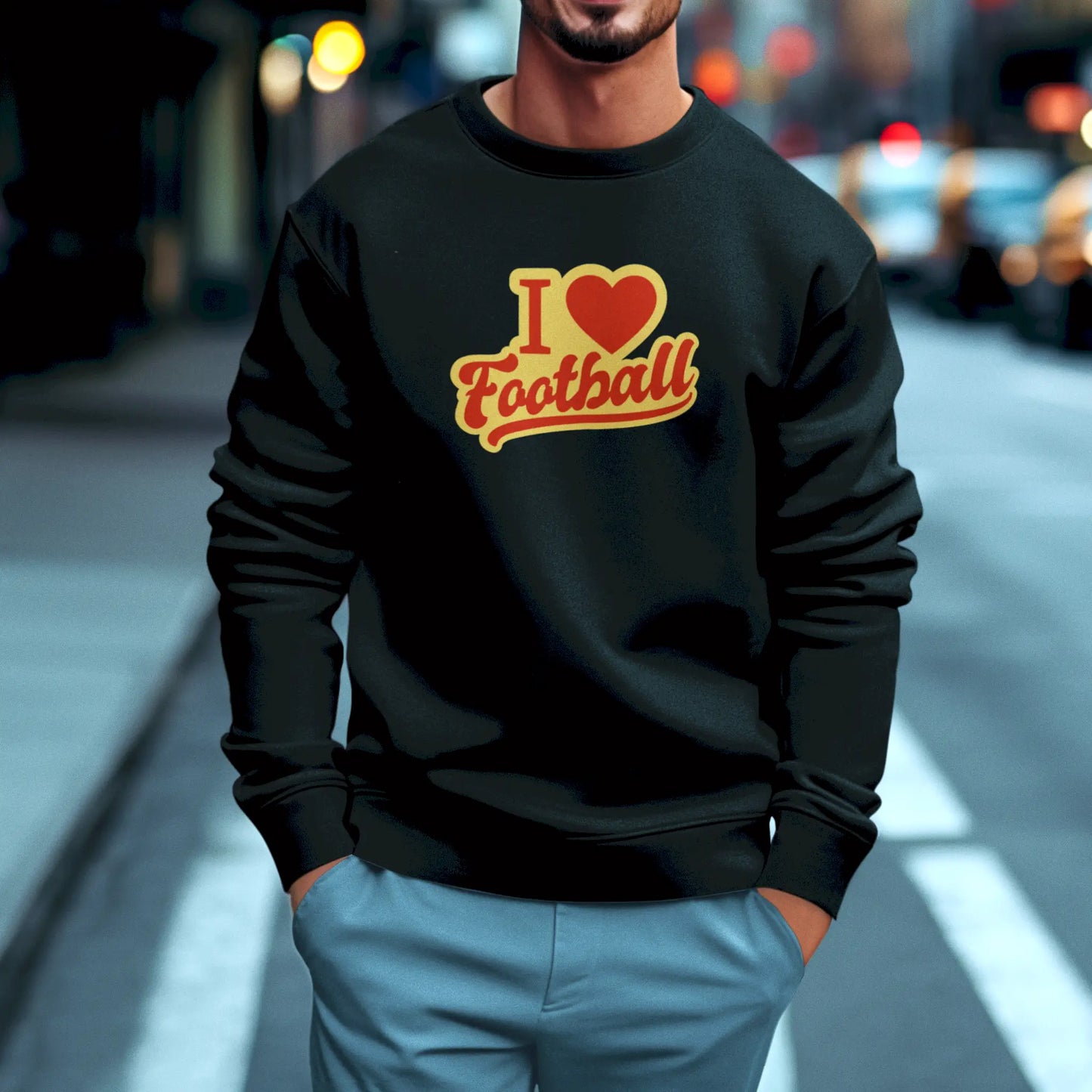 Black long sleeve with standout football-themed retro art and warm fan energy. Μαύρο μακρυμάνικο με ρετρό ποδοσφαιρικό σχέδιο και έντονη fan ενέργεια.