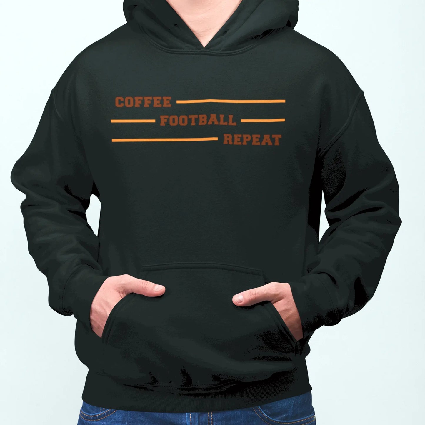 Cozy black hoodie for caffeine-fueled game lovers – Άνετο μαύρο hoodie για φαν του καφέ και του παιχνιδιού