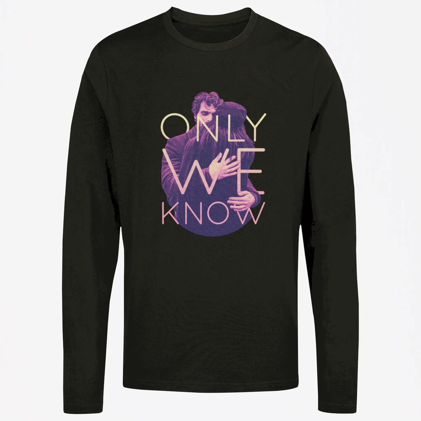 Dark long sleeve tee honoring private world couples build together through love - Σκούρο μακρυμάνικο μπλουζάκι που τιμά τον ιδιωτικό κόσμο που χτίζουν μαζί ζευγάρια μέσω αγάπης