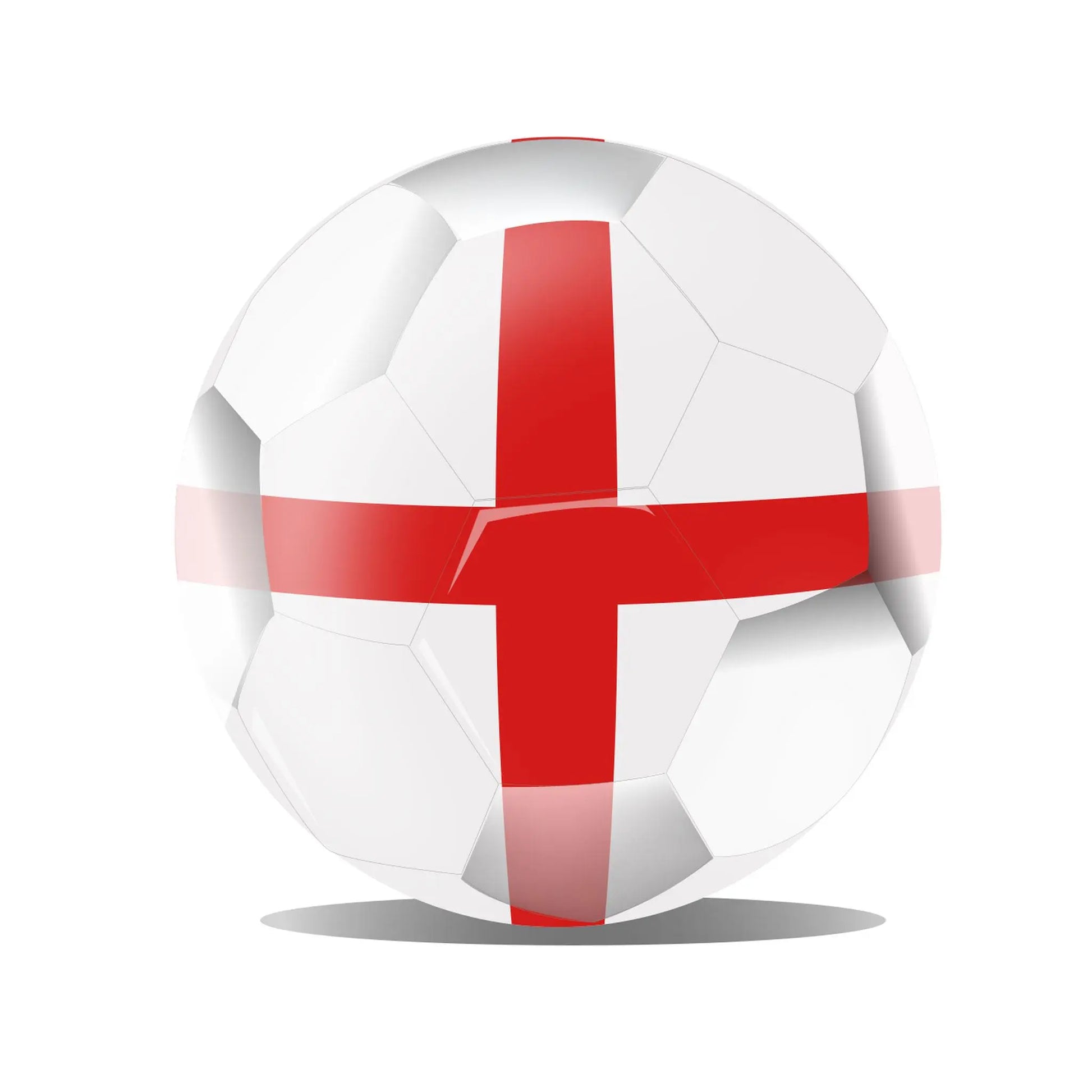 England football soccer ball flag design με St George Cross 3D effect - αγγλική σημαία ποδοσφαιρική μπάλα τρισδιάστατο εφέ