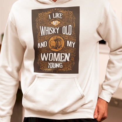 Funny Statement hoodie in white with minimal drinking vibe – Αστείο Hoodie σε λευκό με μινιμαλιστική διάθεση για ποτό