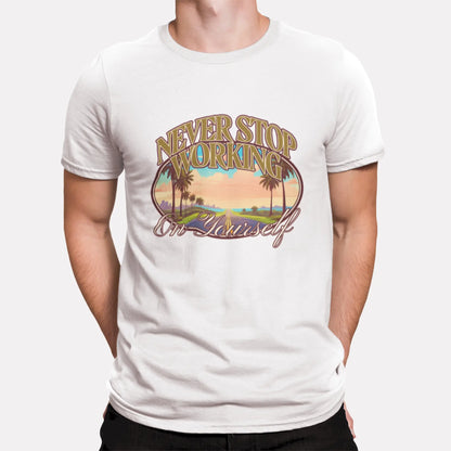 Inspiring road to success design on white t-shirt – Εμπνευστικό σχέδιο δρόμου προς την επιτυχία σε λευκό μπλουζάκι