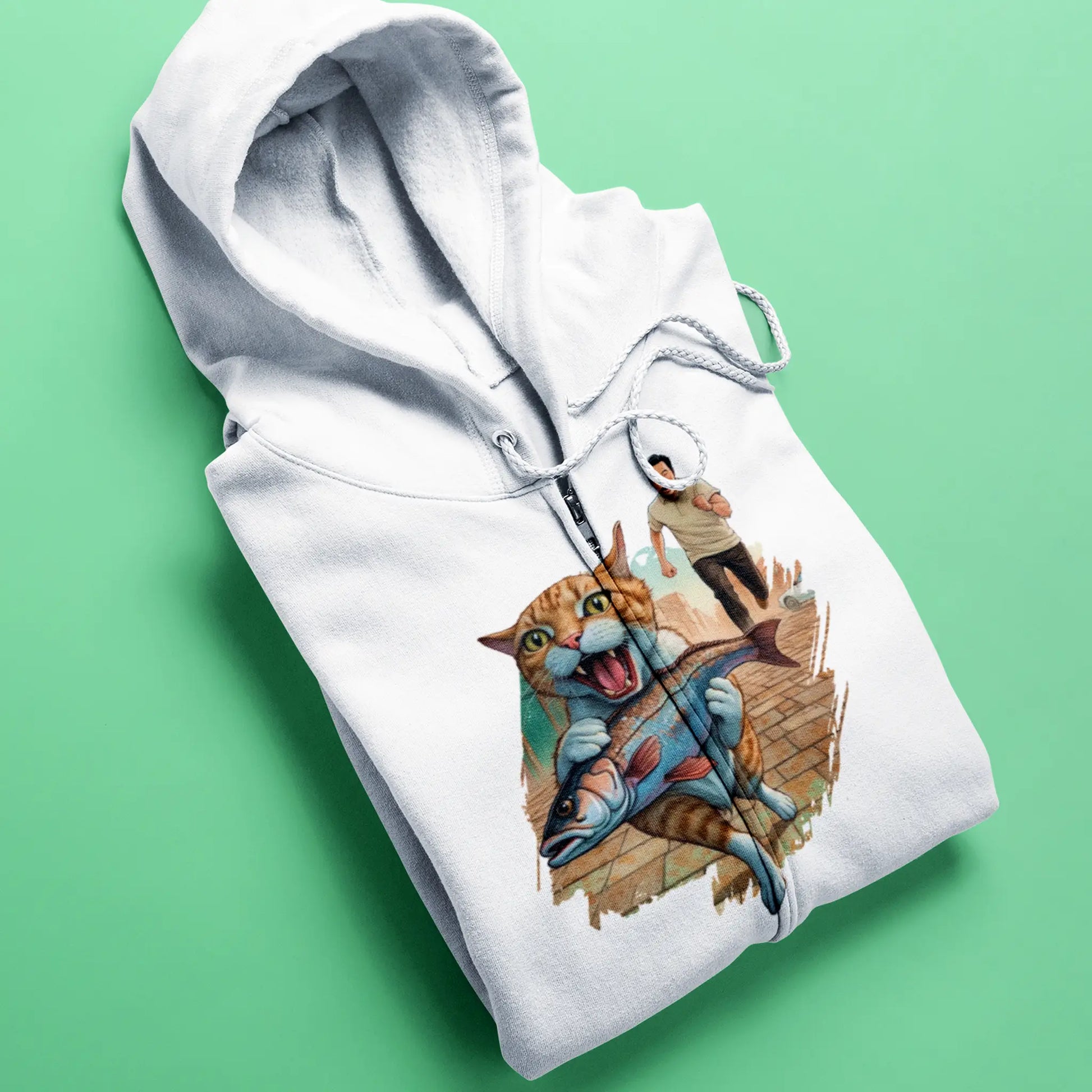 Light zipped jacket displaying endearing pet humor perfect for versatile styling - ανοιχτό φερμουάρ μπουφάν με στοργικό χιούμορ κατοικιδίου ιδανικό για ευέλικτο styling