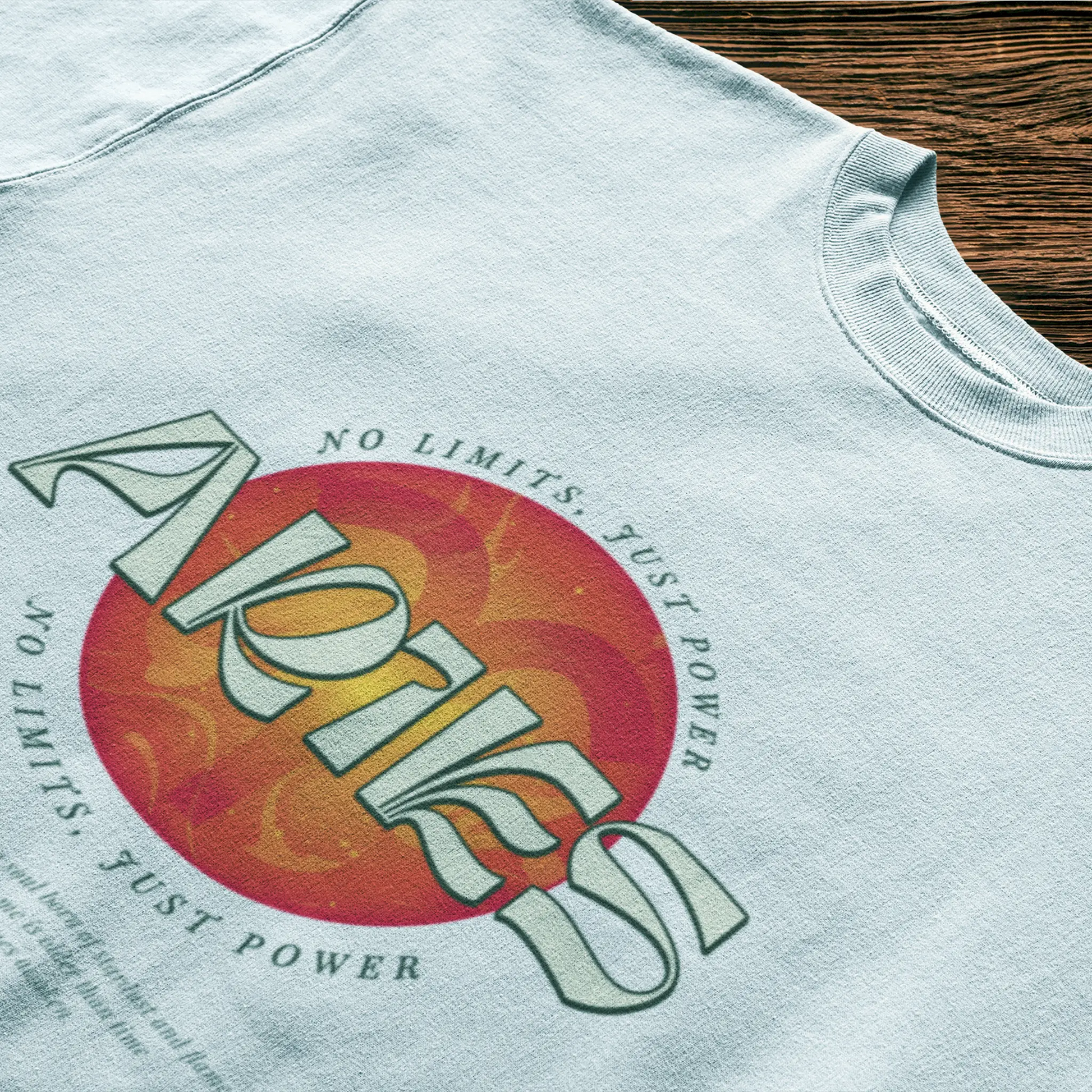 Minimal Aries white shirt featuring bold cosmic flame – Λευκό t-shirt Κριός με έντονη κοσμική φλόγα.