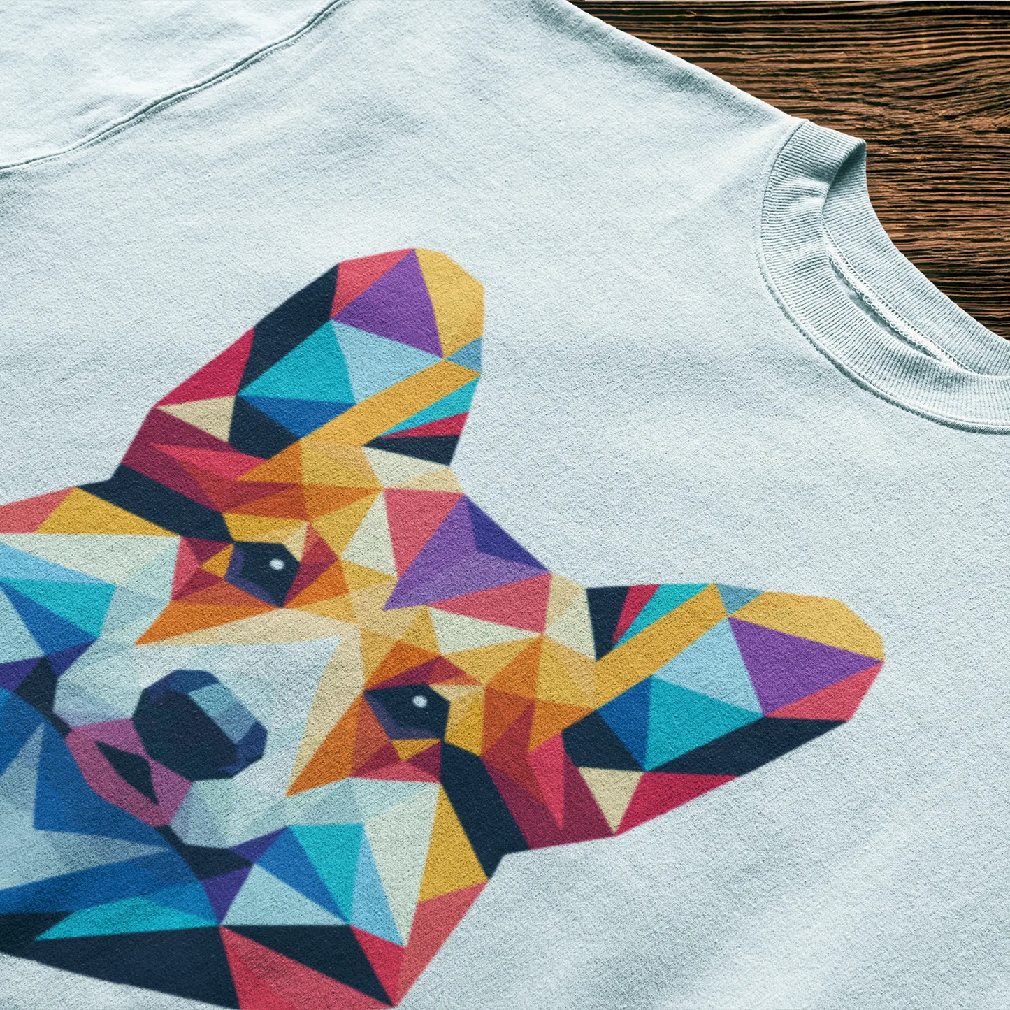 Playful dog lover shirt with modern geometric art – Μπλουζάκι για φιλόζωους με παιχνιδιάρικο στυλ και σύγχρονη αισθητική