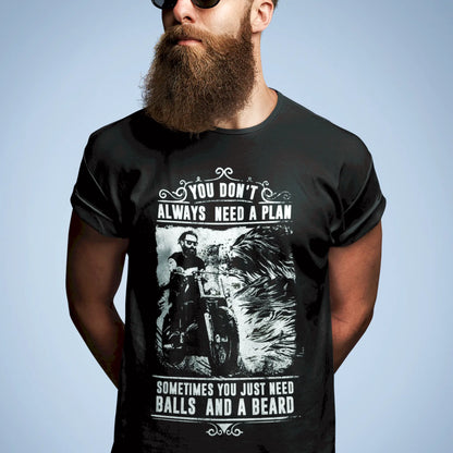 Raw masculine energy on black t-shirt - Ωμή αντρική ενέργεια σε μαύρο t-shirt για authentic rebels