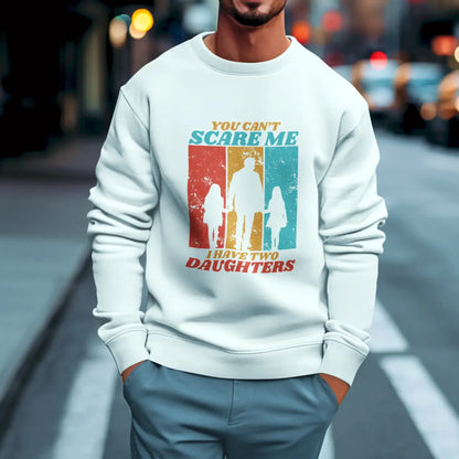 Soft white sweatshirt featuring a playful dad quote, great for relaxed weekends or coffee runs / Λευκό φούτερ με αστείο μήνυμα, ιδανικό για χαλαρές στιγμές ενός χαρούμενου πατέρα
