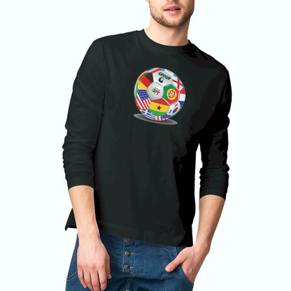 Stylish and sporty black long sleeve with Brazil 2014 tribute. | Στιλάτο και αθλητικό μαύρο μακρυμάνικο με αφιέρωμα στο Μουντιάλ 2014.
