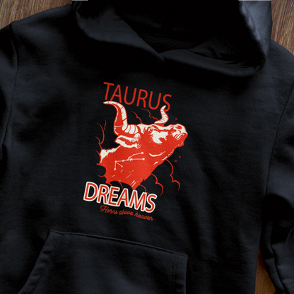 Stylish black hoodie for astrology enthusiasts who value functionality and mystical style / Μοντέρνo hoodie σε μαύρο χρώμα για λάτρεις της αστρολογίας και του ζωδίου του Ταύρου που εκτιμούν τη λειτουργικότητα και το μυστικιστικό στυλ