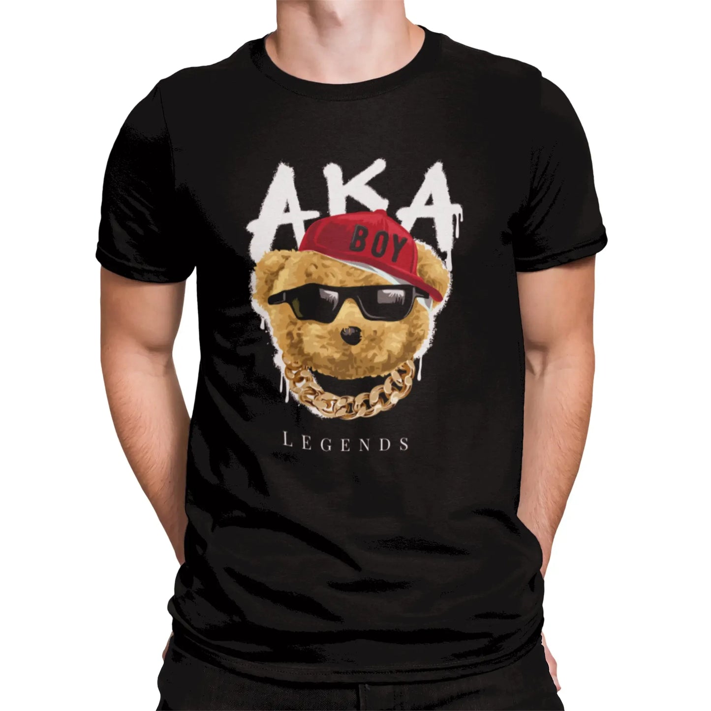 Urban-style legendary teddy bears on black tee – Αστικού στυλ θρυλικά αρκουδάκια σε μαύρη μπλούζα_result