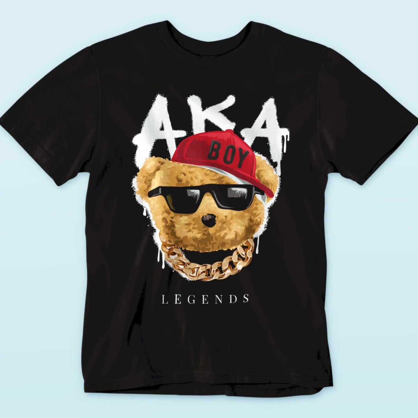 Urban-style legendary teddy bears on black tshirt – Αστικού στυλ θρυλικός αρκούδος σε μαύρη μπλούζα_result