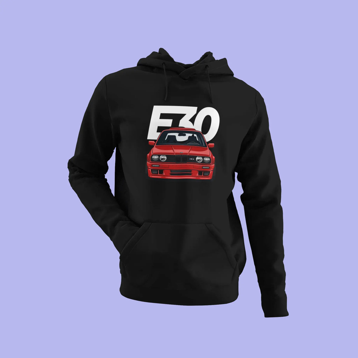 Urban black hoodie expressing a cool car culture style with its vehicle print. — Αστικό μαύρο hoodie που εκφράζει ένα cool στυλ car culture με το τύπωμα του οχήματός του