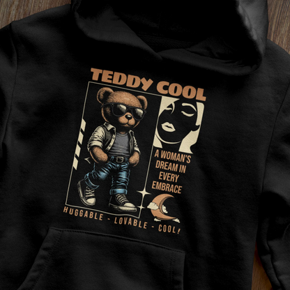 Urban black hoodie expressing a powerful street fashion message with its character print. — Αστικό μαύρο hoodie που εκφράζει ένα ισχυρό μήνυμα street μόδας με το τύπωμα του χαρακτήρα του