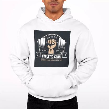 White_Workout_Hoodie_-_Fitness_Athletic_Club_Print_